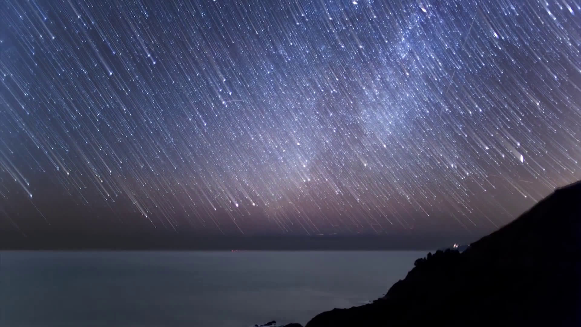 等得到雙子座流星雨灑滿天際