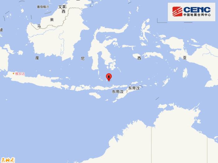 印尼弗洛勒斯海发生7.3级地震 当局发布海啸预警