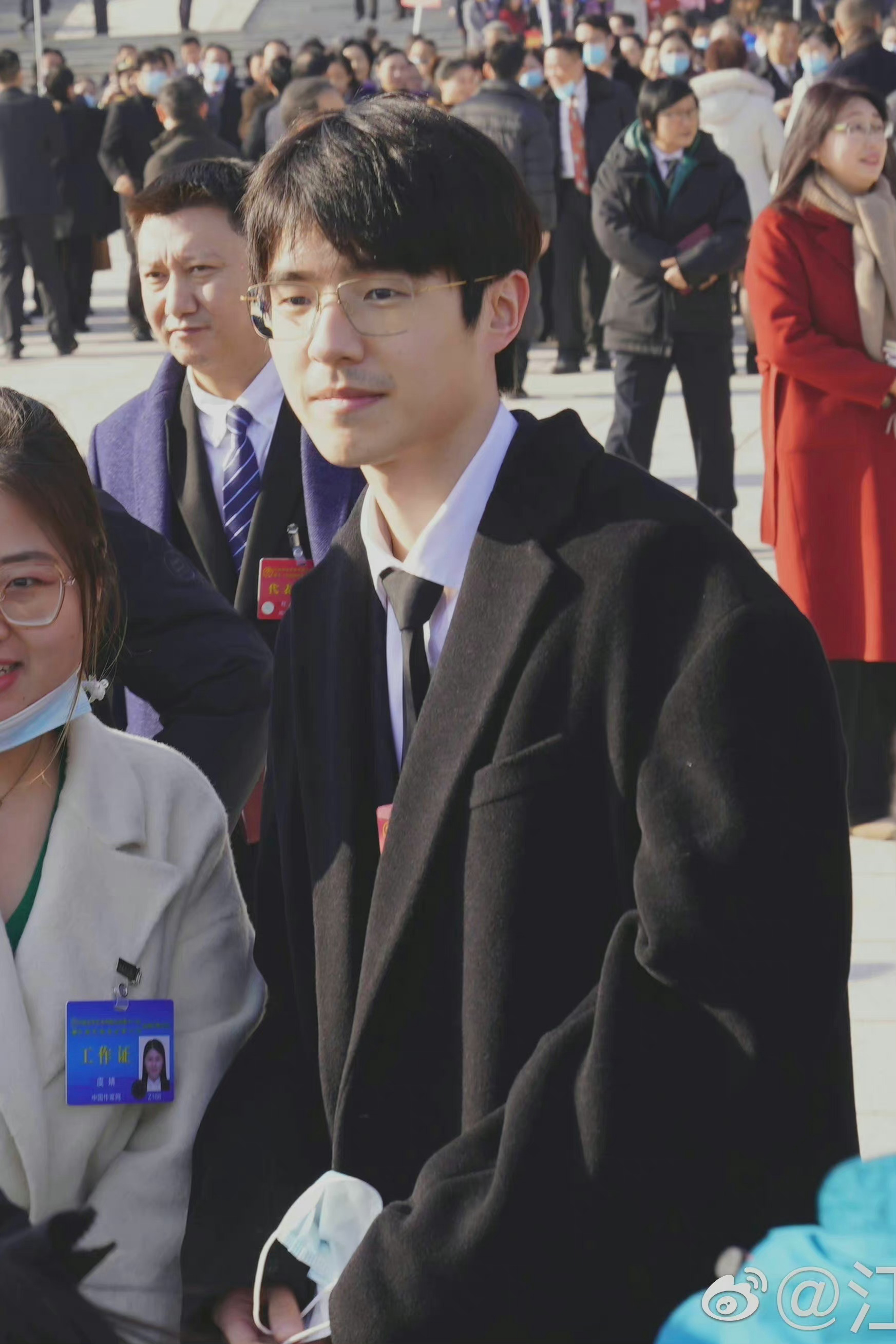 刘昊然文代会的证件照证件照都这么帅