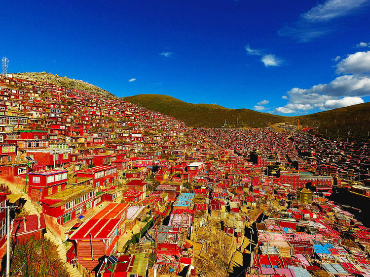 四川一奇特学校,为佛学院中的“清华”,满山红艳为上千僧舍休闲区蓝鸢梦想 - Www.slyday.coM 四川一奇特学校,为佛学院中的“清华”,满山红艳为上千僧舍休闲区蓝鸢梦想 - Www.slyday.coM