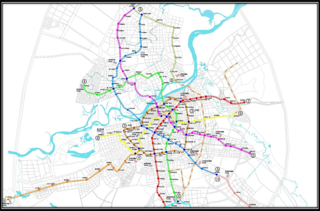 地铁规划线路图2021至2025年,开行哈尔滨至双城,呼兰,五常,尚志,肇东