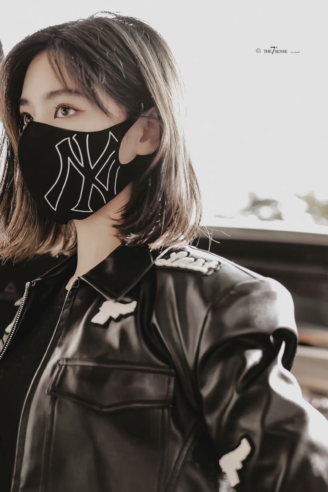 许佳琪今日造型饭拍allblack甜酷辣妹