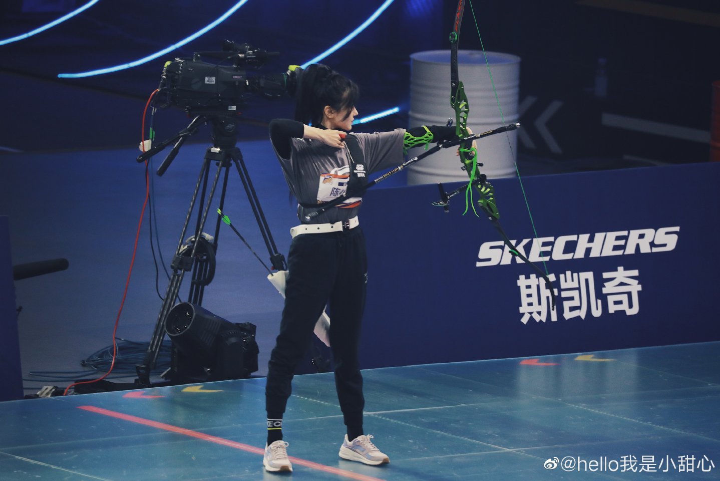 陈小纭射箭的场下随拍真的很好看