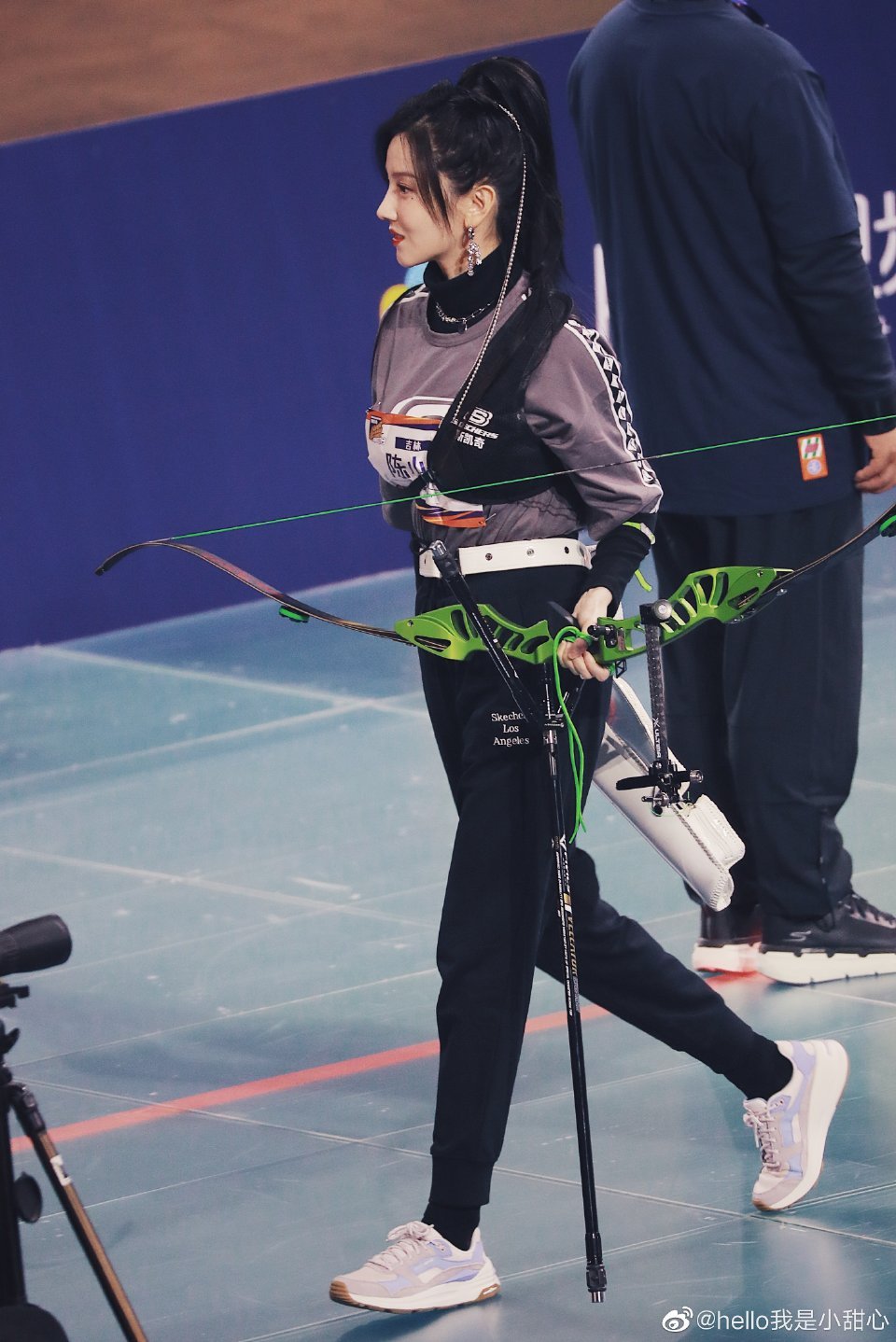 陈小纭射箭的场下随拍真的很好看