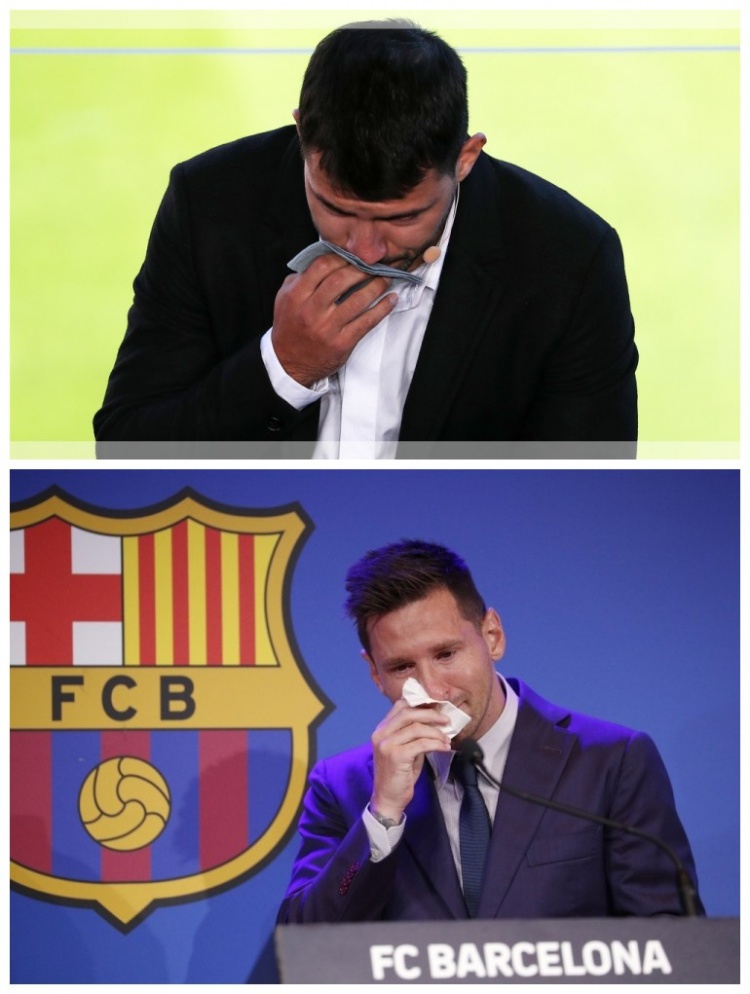 阿圭罗这一幕是不是让你想起了梅西的眼泪