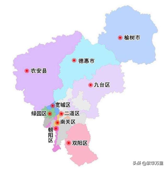 吉林省的区划变动8个地级市之一长春市为何有11个区县