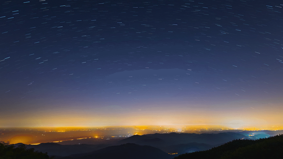 望城黑麋峰星空.