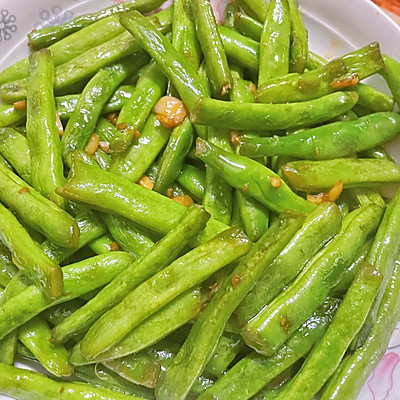 清炒四季豆|四季豆|蒜末|茶匙_新浪新闻