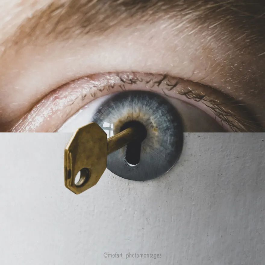 16幅关于眼睛的错觉创意,让你打开想象的翅膀,换一个视角看世界