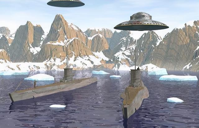 纳粹制造出了飞碟南极存在外星人基地前飞行员亲身经历