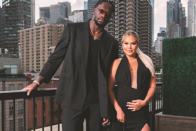 nba巨兽娶极品花魁卡戴珊家族亲戚神似科勒生出黑人宝宝