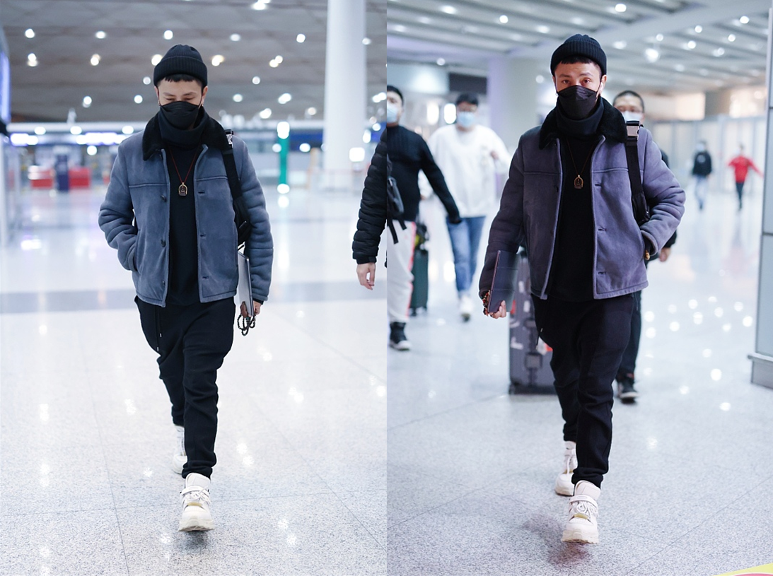 45岁的陈坤把自己打扮得像20岁小伙，穿一身黑少年感满满，好年轻休闲区蓝鸢梦想 - Www.slyday.coM