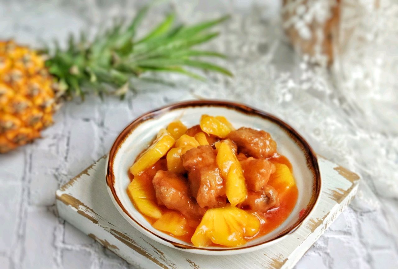 酸甜开胃的菠萝排骨,吃起来直呼过瘾,没想到这么好吃|排骨|菠萝|酸甜