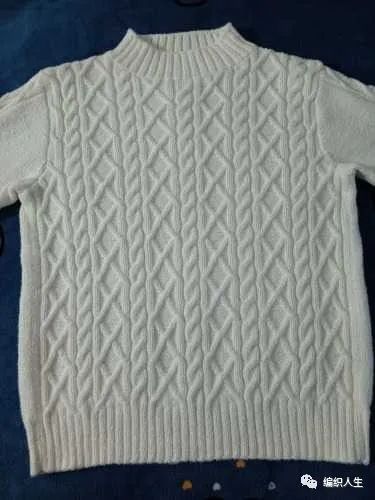 简约菱形花女士百搭套头毛衣有编织说明