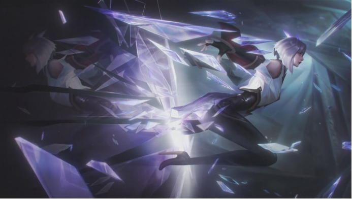 王者荣耀kpl镜新皮曝光,紫色特效炫酷,还被官方玩梗|天狼星|小队|紫色