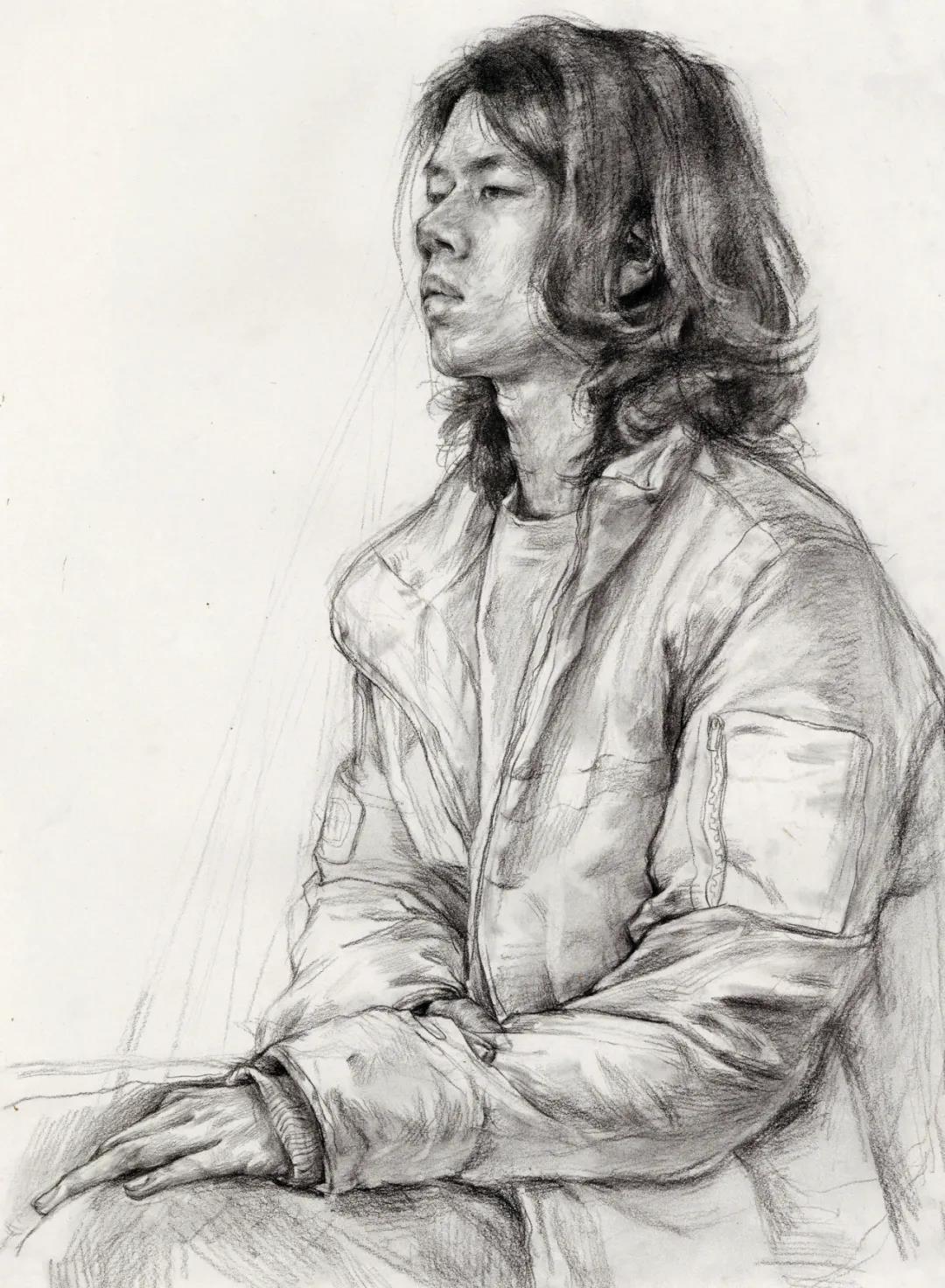 21届中国美院素描半身像