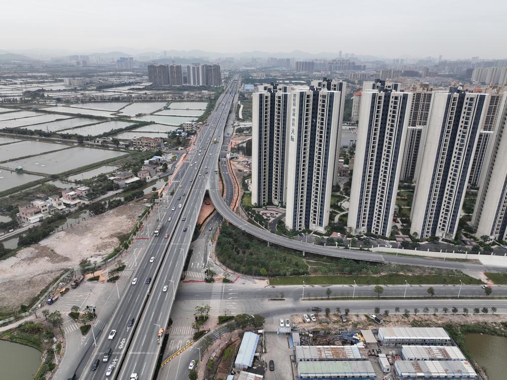 中山:三角快线(广珠中线二期)辅道工程正式通车__财经头条