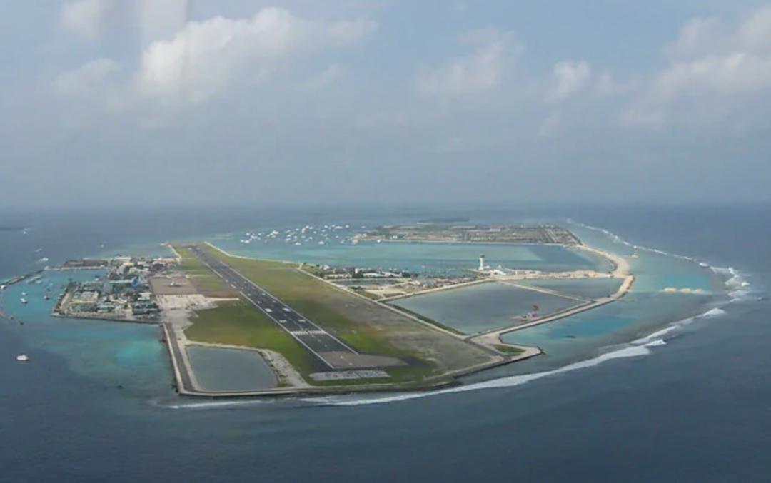 马尔代夫维拉纳国际机场航拍图