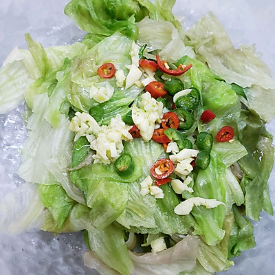 虾皮炝拌圆生菜|味好美|圆生菜|虾皮_新浪新闻