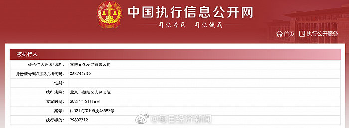 蒋勤勤参股公司被强制执行近4000万休闲区蓝鸢梦想 - Www.slyday.coM