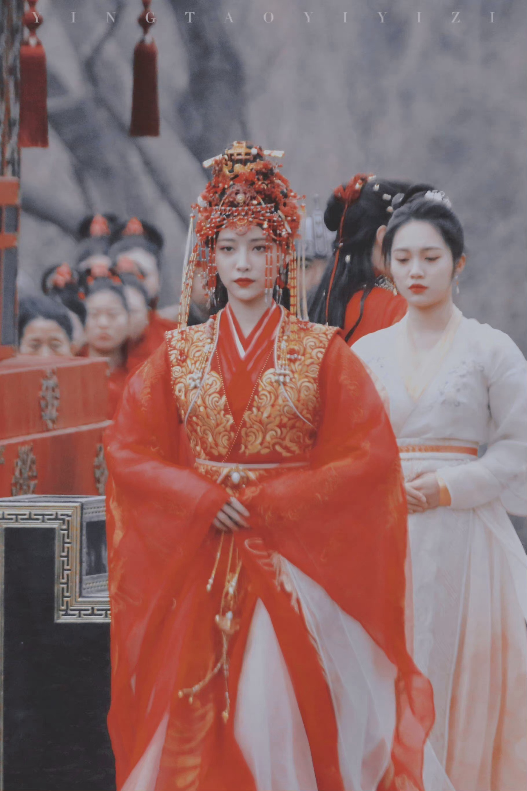 许佳琪《清风朗月花正开》婚服路透|清风朗月花正开|许佳琪|婚服_新浪