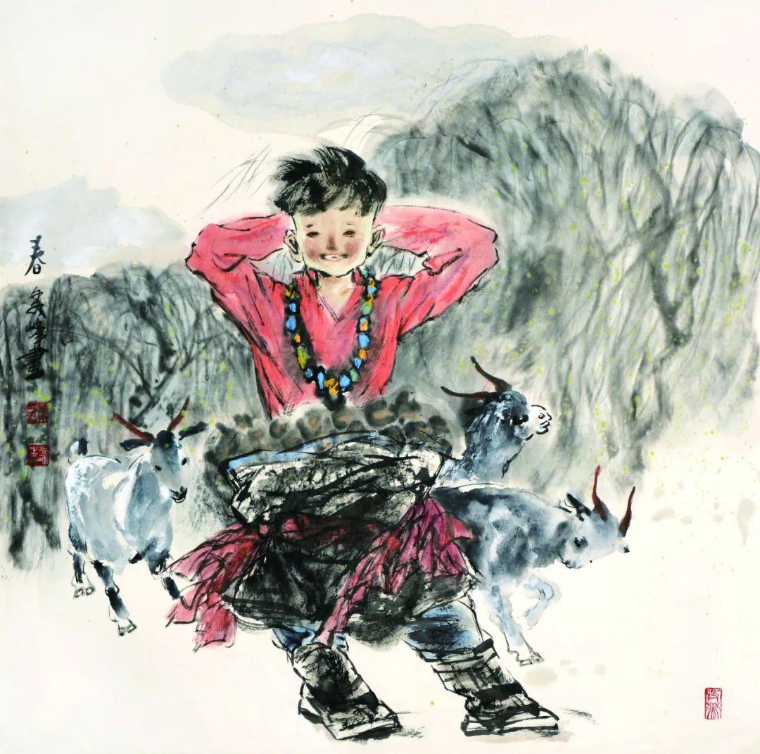 浑厚中的浪漫——读李秀峰的人物画|甘肃|李秀峰|人物画_新浪新闻