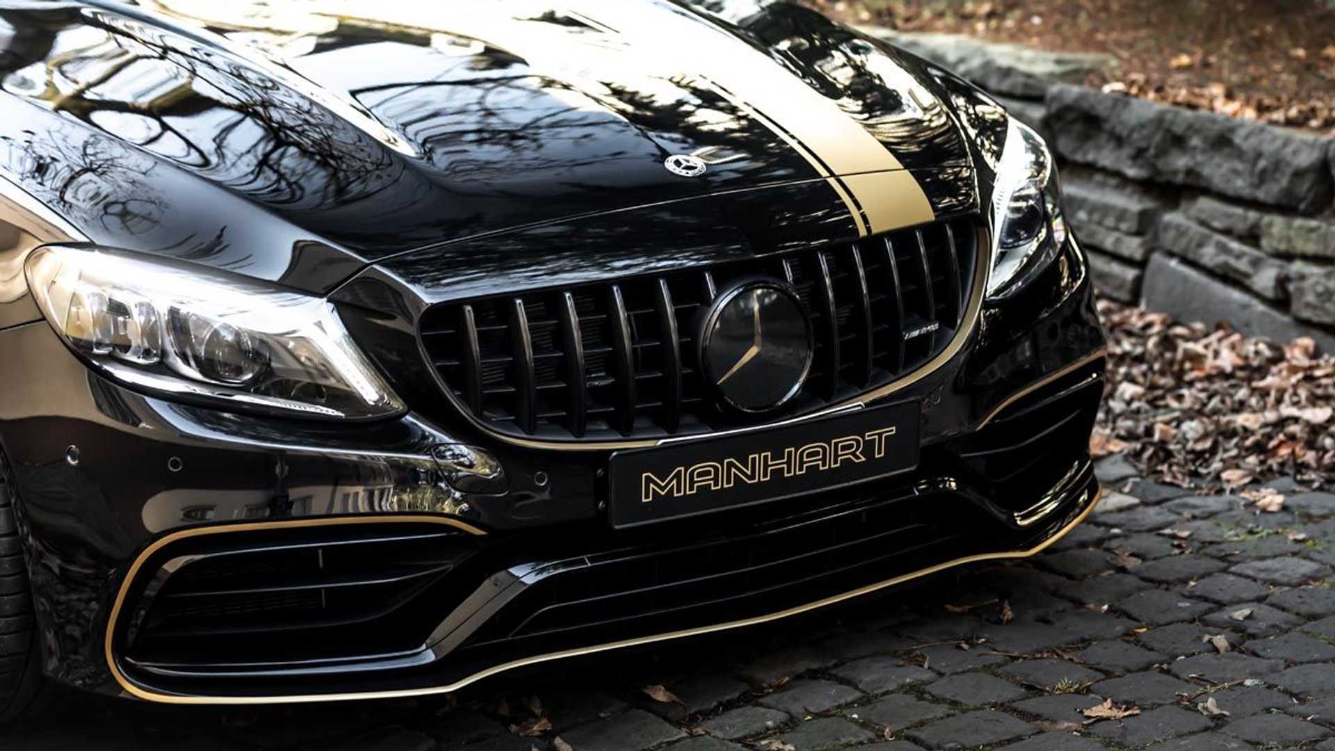 manhart改装奔驰amgc63s旅行版100200kmh加速55秒