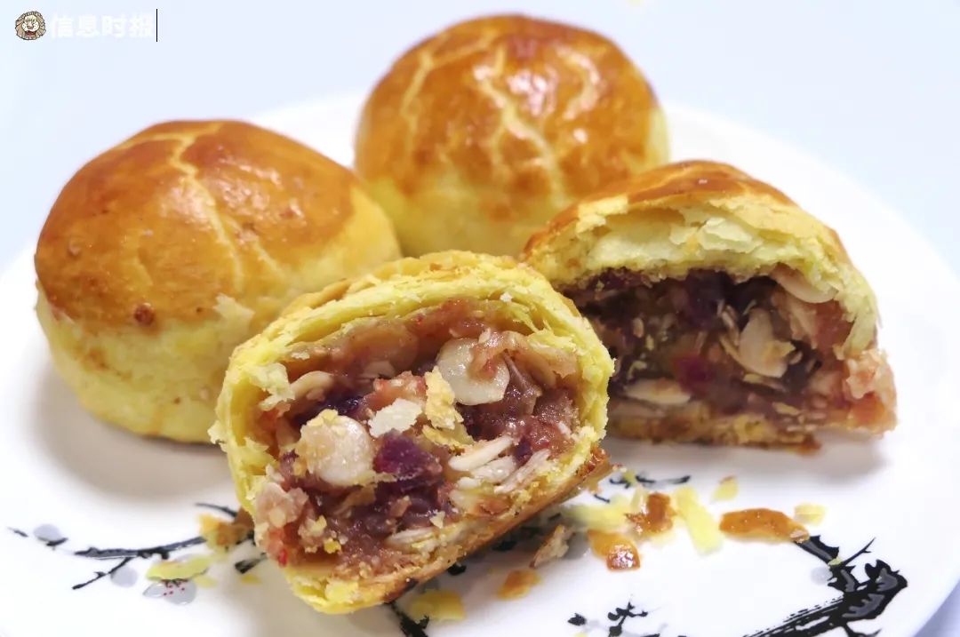 广州人嫁女最常见的这种饼点解分黄白红橙四色