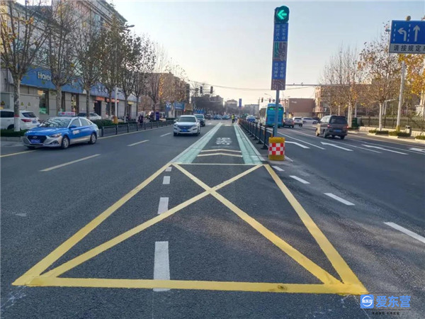 东营市可变车道换新装你注意了吗