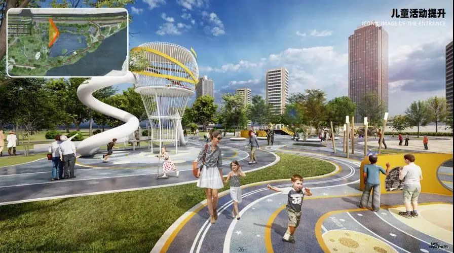 灯光水秀儿童游乐区佛山这个公园未来颜值飙升