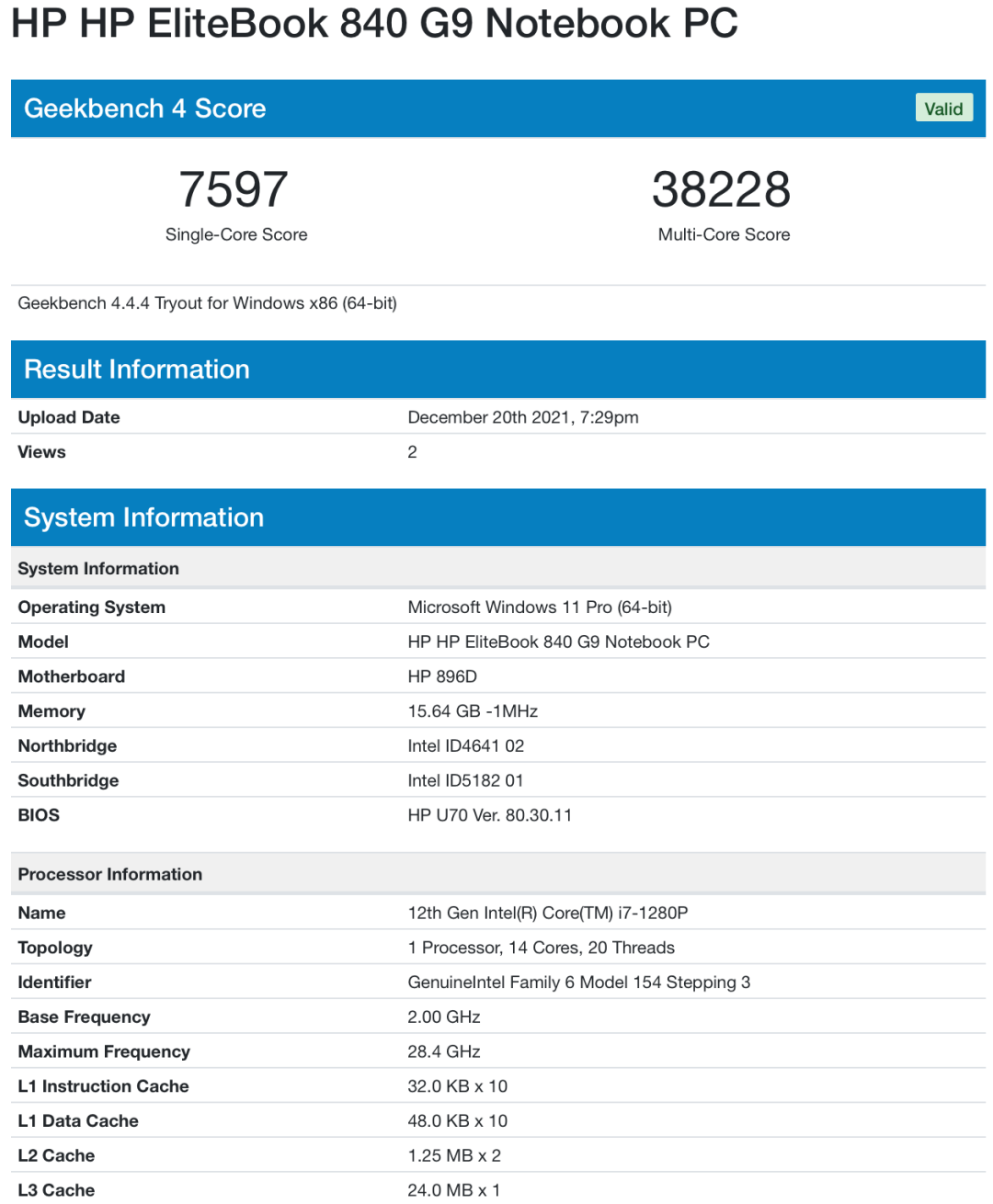  I7 1280p 6 8 12 