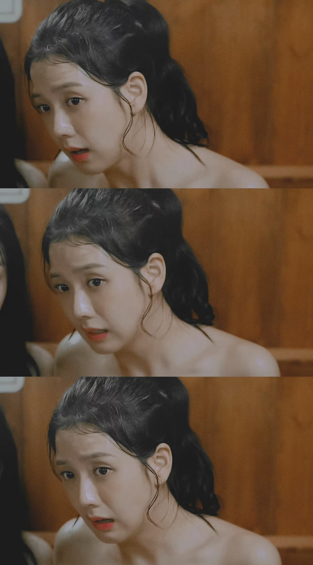 金智秀雪滴花这锁骨好诱人