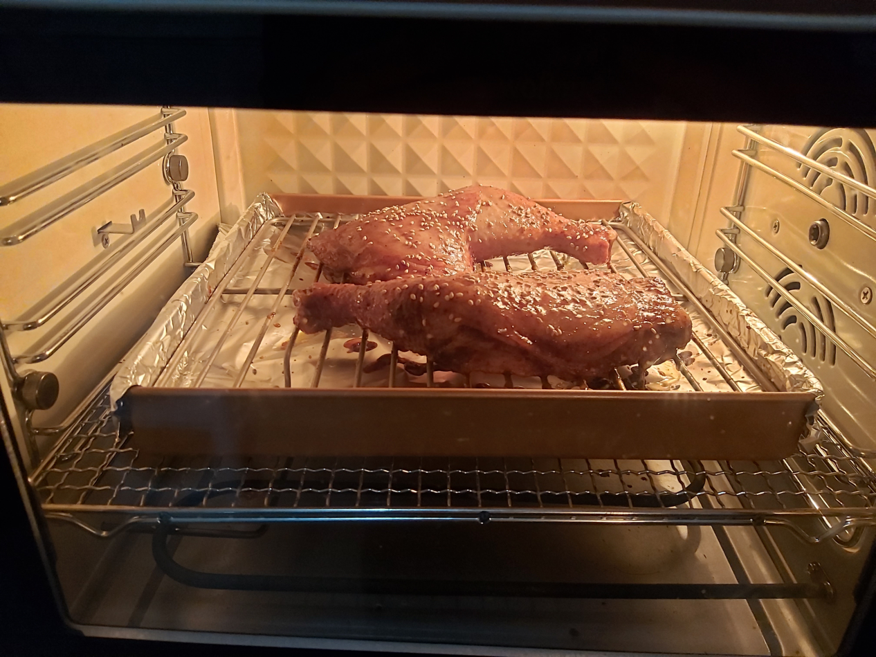 烤箱自制奥尔良烤鸡腿,保证孩子喜欢吃,味道太赞了|鸡腿|烤鸡腿|烤箱