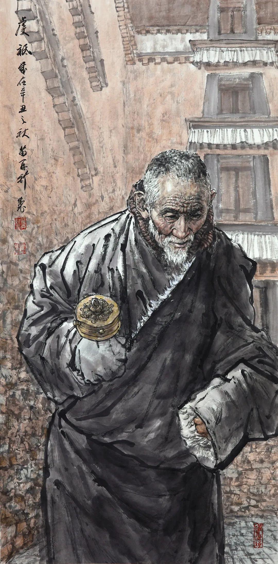 峰无坦途苗再新作品欣赏