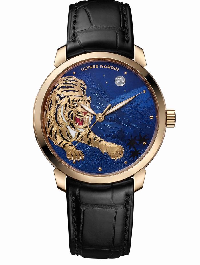 雅典表鎏金系列瑞虎生肖腕表