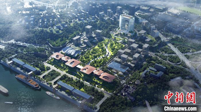 寸滩国际邮轮中心项目建筑效果图。重庆市规划和自然资源局供图