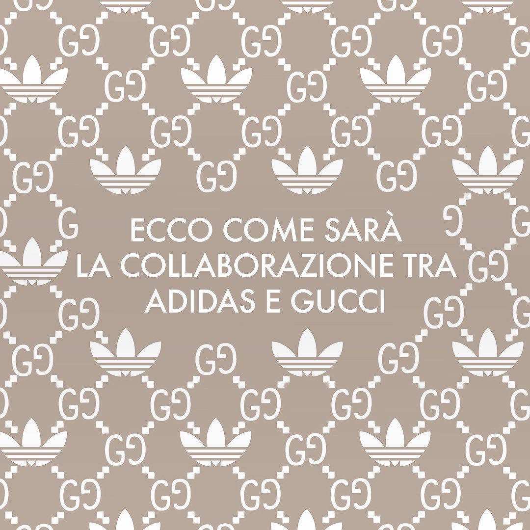guccixadidasoriginals联名有消息了老花图案刚刚曝光