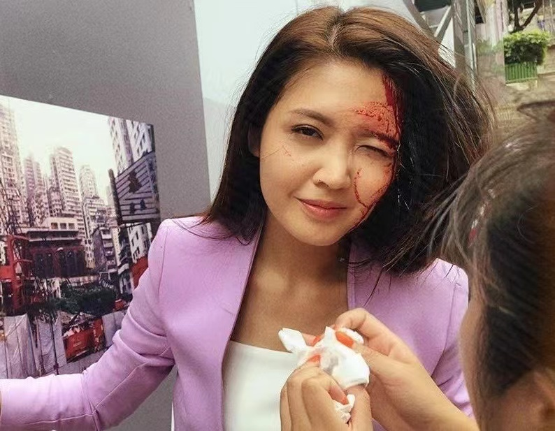 tvb演技派女星拍爆破戏获古天乐鼓励,拒绝用替身亲自上阵|陈庭欣