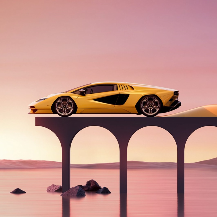 新兰博基尼countachlpi8004海报专为新生代打造致敬一代经典