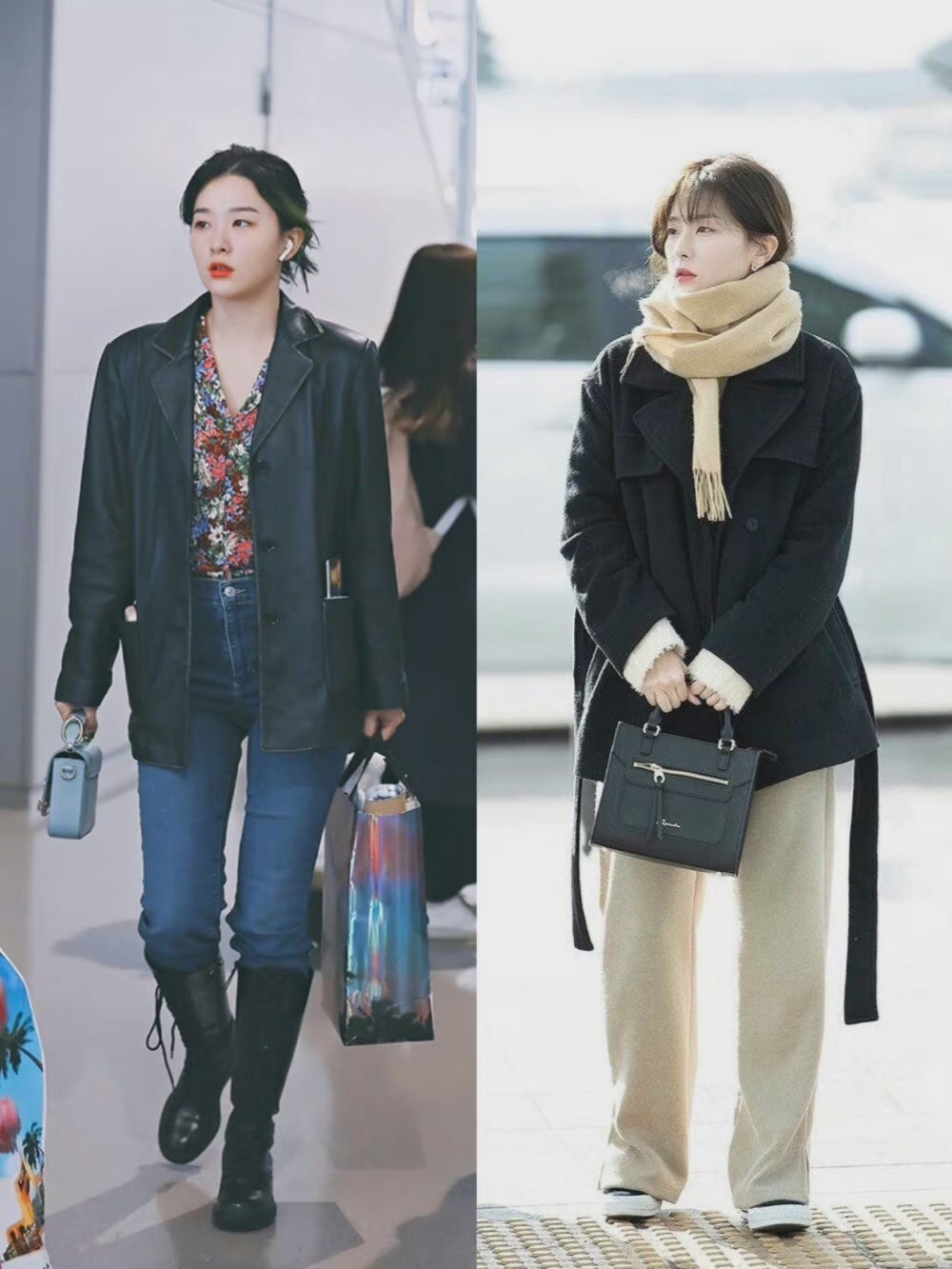 姜涩琪机场穿搭合集每套实用感都很强你学废了吗