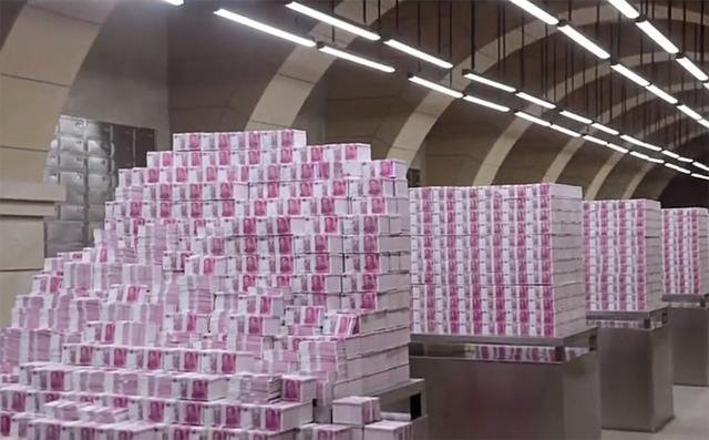 1341亿元人民币究竟有多重叠起来有多厚