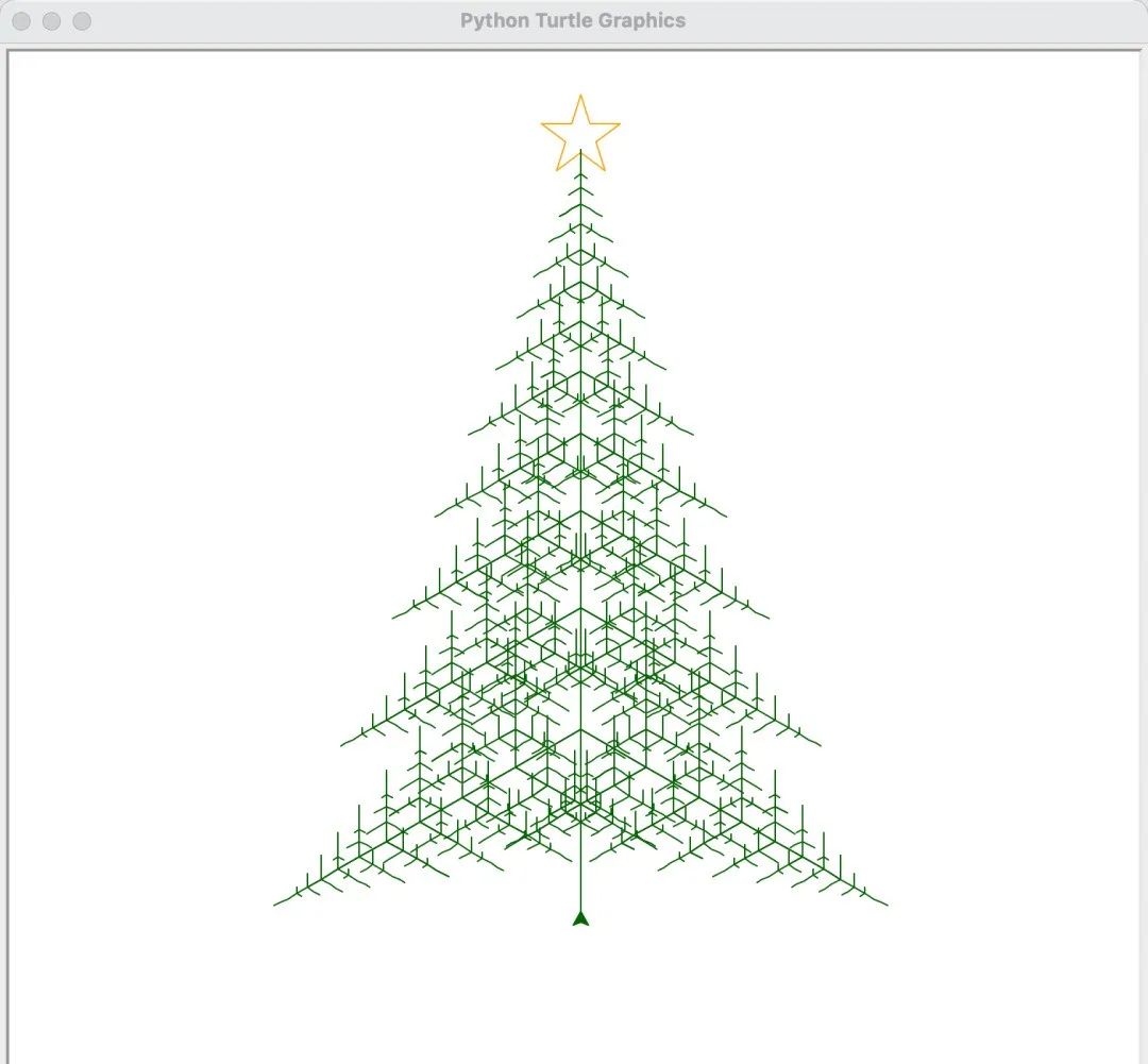 用python画圣诞树的n种玩法