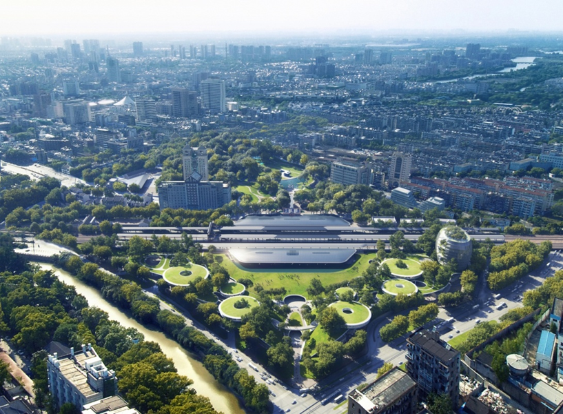 嘉兴火车站南广场元旦要试运营，亲子、餐饮、书店、剧院...一应俱全！有轨电车也要进站了~休闲区蓝鸢梦想 - Www.slyday.coM