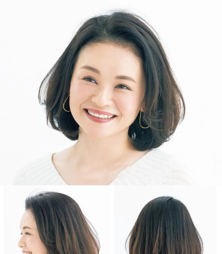 这才是50岁女人的短发示范蓬松衬脸型显年轻又优雅知性