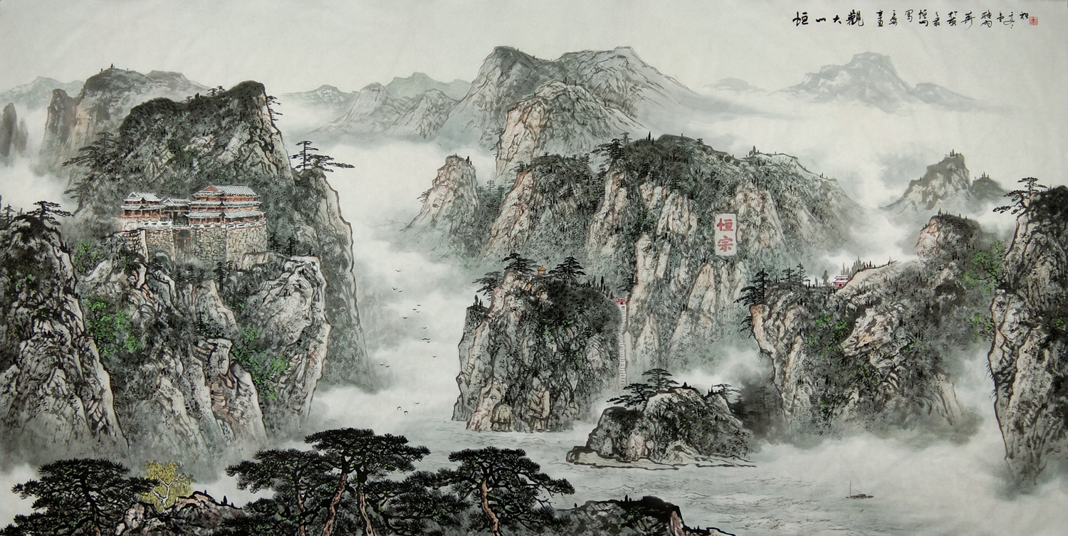 作品欣赏走过山重水复就会柳暗花明画家于冬作品欣赏