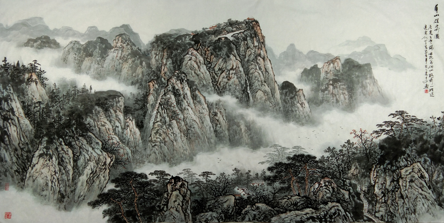 作品欣赏走过山重水复就会柳暗花明画家于冬作品欣赏