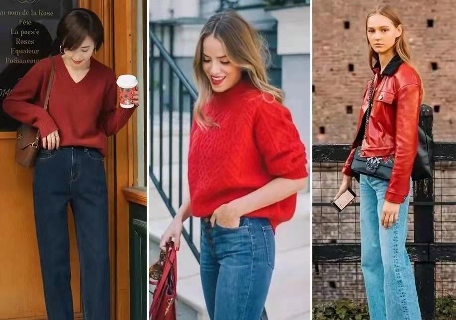 红色是新年的主流色,5种适合红色的色彩搭配方式,赶快学起来|亮肤