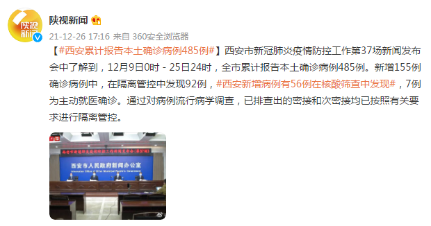 西安新增病例有56例在核酸筛查中发现休闲区蓝鸢梦想 - Www.slyday.coM