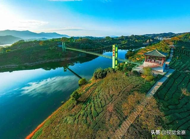 落日余晖下的安徽金寨西茶谷很美