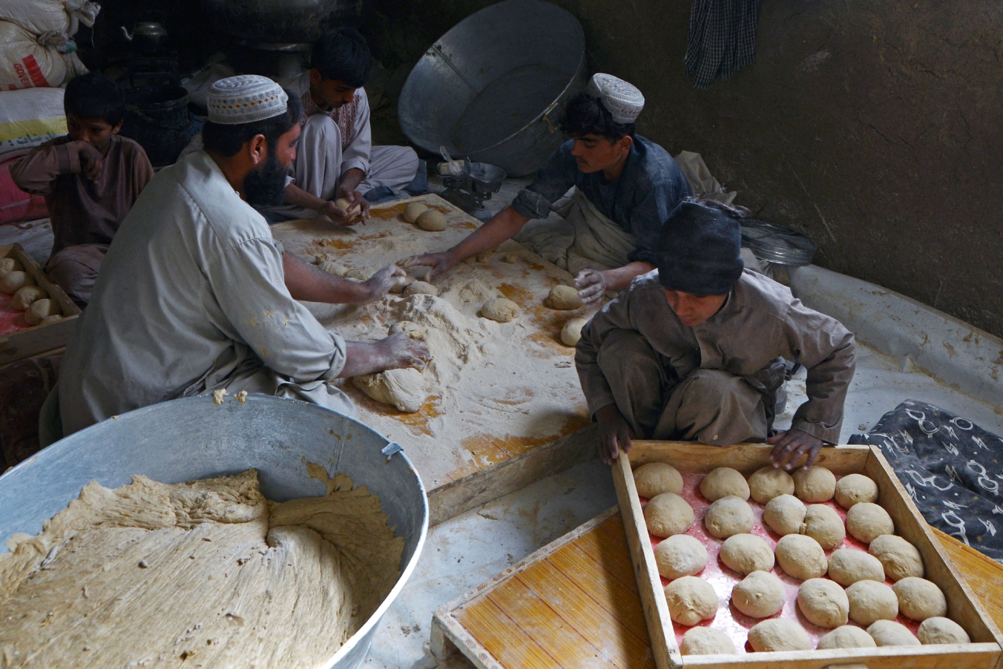 阿富汗的大饼工厂